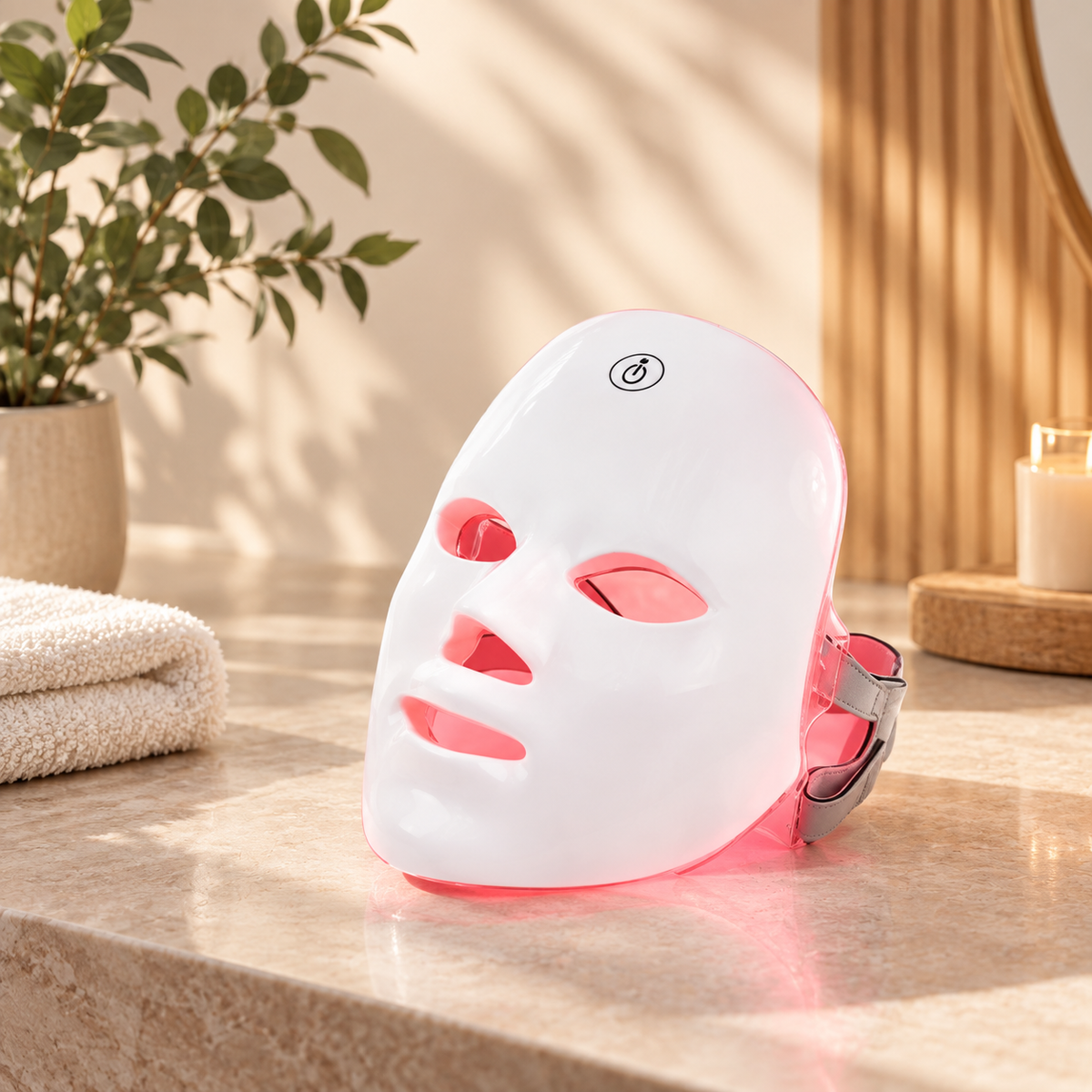 Máscara Facial LED 7 Colores | Terapia de Luz para el Cuidado de la Piel