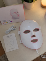 Máscara Facial LED 7 Colores | Terapia de Luz para el Cuidado de la Piel