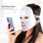 Máscara Facial LED 7 Colores | Terapia de Luz para el Cuidado de la Piel